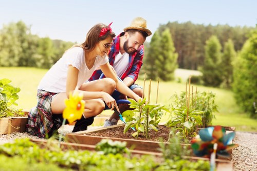 Lush Southgate garden maintained by professionals