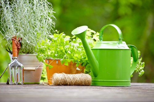 Lush green garden in Southgate during spring